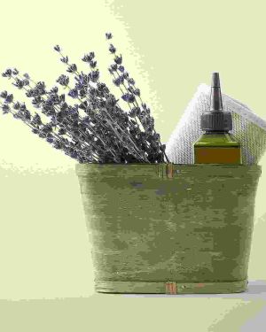 Green Wood Basket